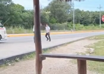Suspende Imoveqroo a choferes tras riña en la carretera Tulum–Playa del Carmen (VIDEO)