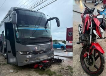 EN BULEVAR COLOSIO: Embiste autobús a 2 motociclistas y los arrastra varios metros