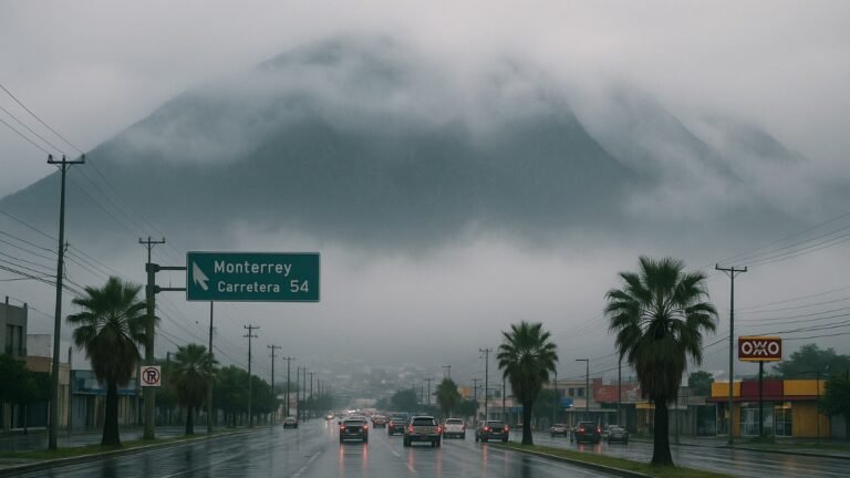 Alerta por Clima en Monterrey: Descenso a 2°C y riesgo de aguanieve