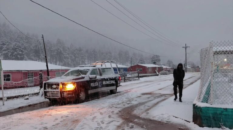 Alerta por clima en Chihuahua bajo -20 °C: La tercera tormenta invernal