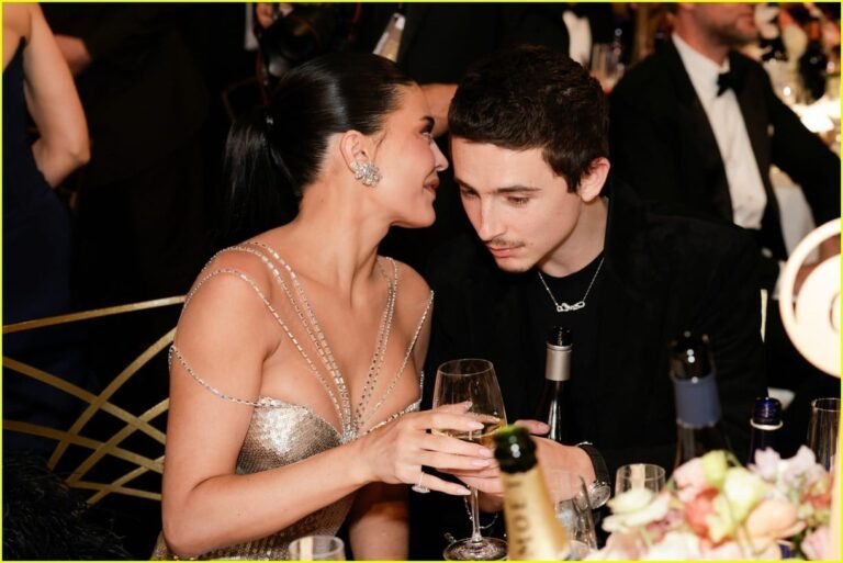 El beso de Kylie Jenner y Timothée Chalamet en los Golden Globes 2026