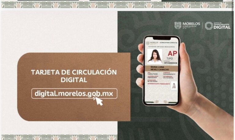 El refrendo y la tarjeta de circulación digital en Morelos 2026