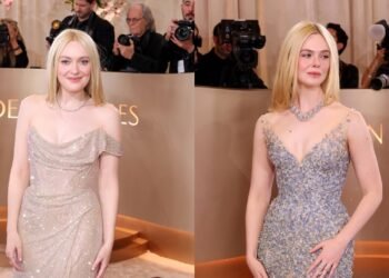 Las Fanning en los Golden Globes 2026: El equilibrio de estilo que opacó a la realeza