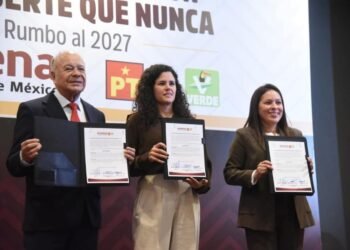 RUMBO A 2027: Refrendan Morena, PVEM y PT su alianza