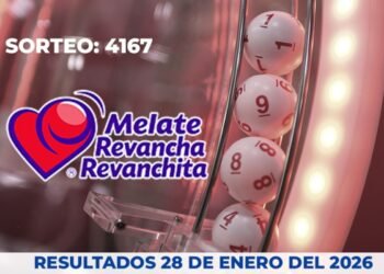 Melate 4167, Lotería Nacional, Revancha Revanchita, 28 enero 2026, números ganadores