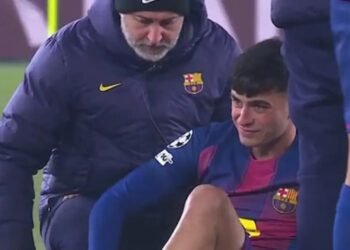 Pedri bajo estudios médicos: Posible rotura muscular y tiempo de baja