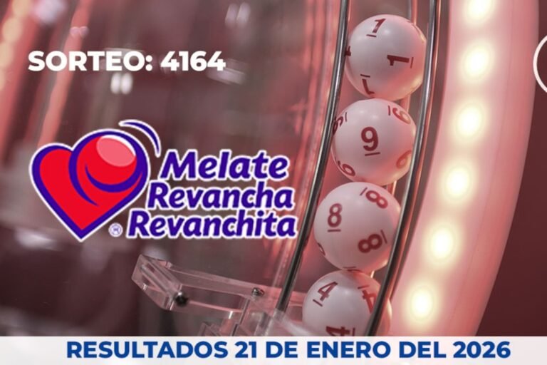 Resultados oficiales del Melate, Revancha y Revanchita 4164