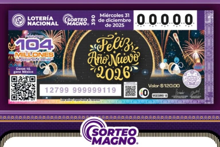 Sorteo Magno Lotería Nacional 2025: la estructura millonaria de fin de año