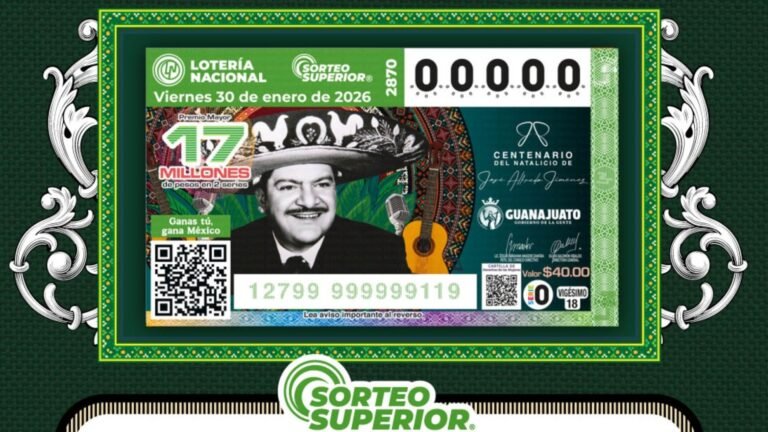 Sorteo Superior 2870 del 30 de enero: Resultados Lotería Nacional