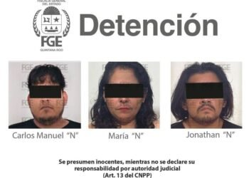 PLAYA DEL CARMEN: Atrapan a 2 hombres y una mujer con narcóticos y arma