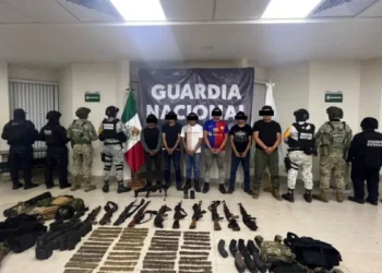 Tres operadores del cártel de Sinaloa caen con armamento en la costa de Chiapas