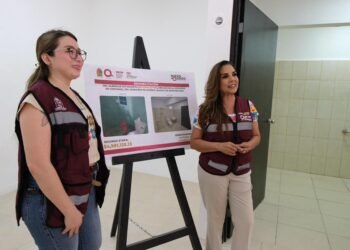Supervisa Mara avances en la rehabilitación del albergue estudiantil en Chetumal