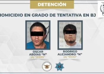 Detienen en Cancún a dos sujetos vinculados con homicidios y tentativas de asesinato