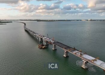 Recta final del Puente Nichupté: obra supera el 95% y alista pruebas antes de su apertura