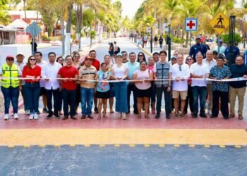 Entrega Atenea Gómez primera etapa del remodelado malecón Rueda Medina
