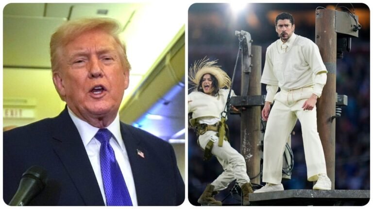 Donald Trump tilda de "repugnante" show de Bad Bunny en Super Bowl LX