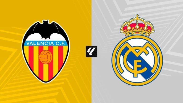 Horarios y dónde ver: ¿Podrá el Valencia frenar al Madrid sin Bellingham ni Vinícius?