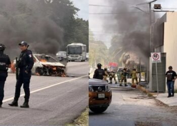 Difunde FGE video de 5 detenidos; podrían estar ligados con quema de vehículos