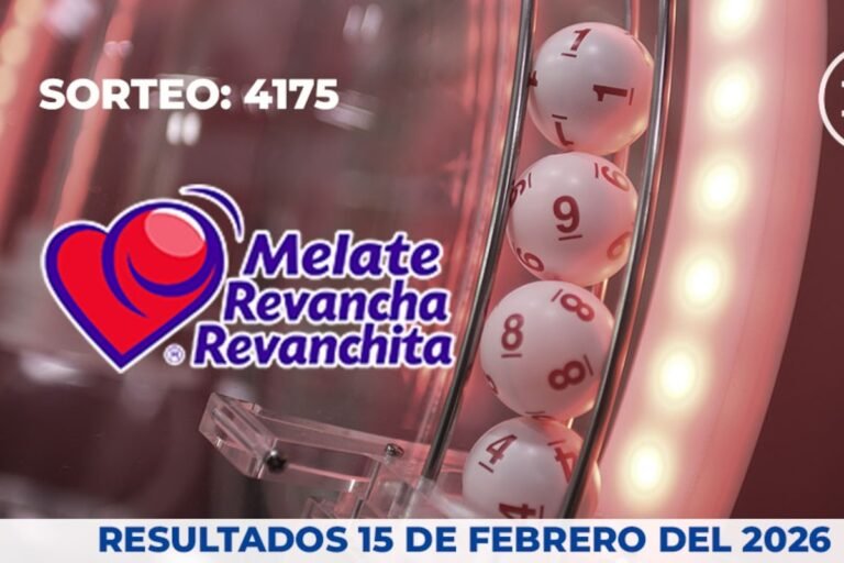 Resultados oficiales Melate, Revancha y Revanchita 4175 del 15 de febrero 2026