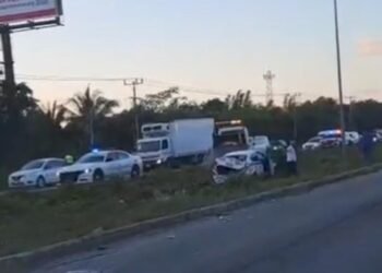 Cuatro accidentes dejan lesionados y daños materiales en Cancún