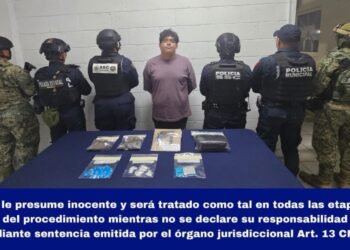 Capturan a sujeto con narcóticos y arma en Cozumel