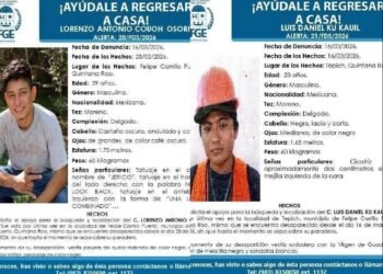 DOS FICHAS ACTIVAS: Busca FGE a desaparecidos en Felipe Carrillo Puerto y Tepich