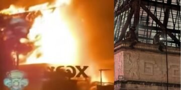 Arde palapa de Xcaret en la Zona Hotelera de Cancún