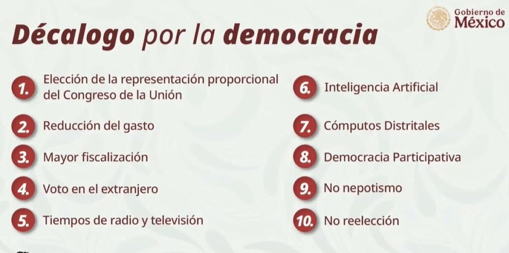 REFORMA ELECTORAL: Presenta Sheinbaum el “Decálogo por la Democracia" 1 HCkr 4tWkAAq6AY