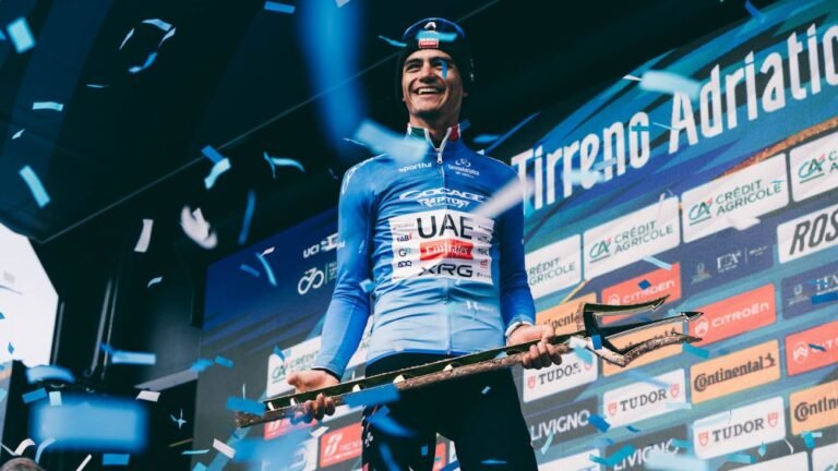 Isaac del Toro conquista el Tridente de la Tirreno-Adriático 2026