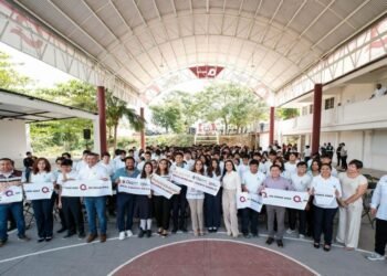 Inauguran domo en el Colegio de Bachilleres de Puerto Morelos