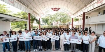 Inauguran domo en el Colegio de Bachilleres de Puerto Morelos