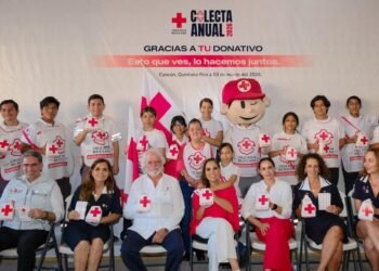 Inicia colecta 2026 de la Cruz Roja Mexicana en Cancún