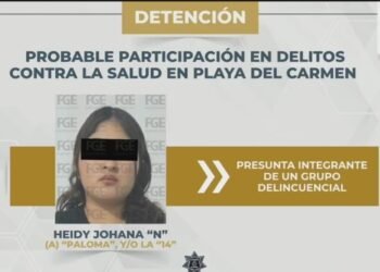 Cae en Playa del Carmen presunta narcomenudista vinculada con célula delictiva 1 Cae en Playa del Carmen presunta narcomenudista vinculada con célula delictiva