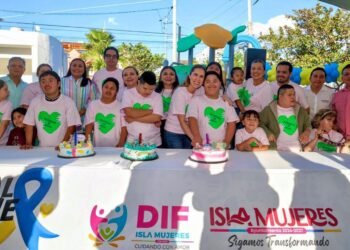 Promueven la inclusión en el marco del Día Internacional del Síndrome de Down en Isla Mujeres