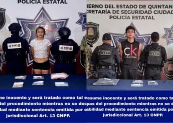Detienen a 2 presuntos narcomenudistas en Cancún; uno estaría ligado a robos violentos