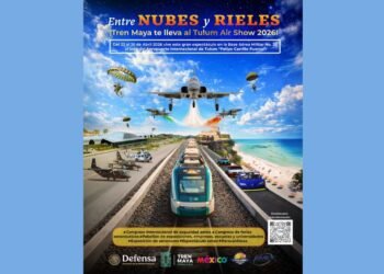 Promociona Tren Maya viajes al Tulum Airshow 2026