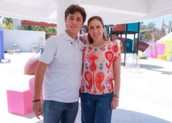 Supervisa Atenea Gómez avance de parque y domo en colonia Electricistas