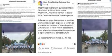 XENOFOBIA Y ODIO: Divulgan “fake news” contra comunidad argentina en Bacalar.