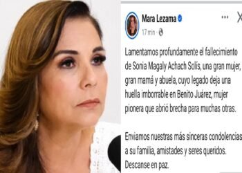 Lamenta Mara fallecimiento de Magaly Achach