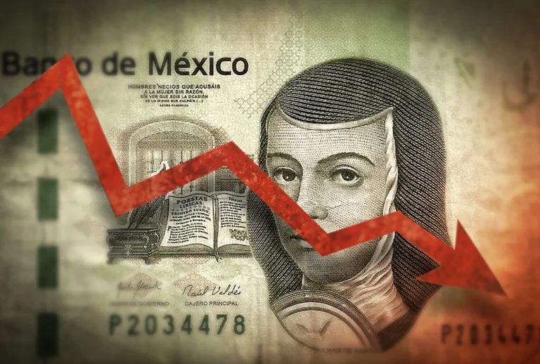 Economía mexicana retrocede 0.8% y enfrenta estancamiento estructural