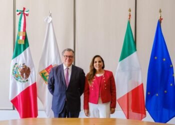 Se reúne Mara Lezama con embajador de Italia en México