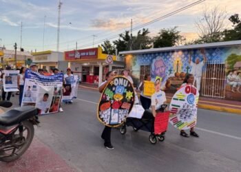 MARCHA EN FCP: Se suma QR al Frente de Unificación Nacional de Madres Buscadoras