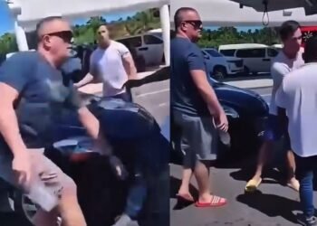 Captan riña entre turista y presunto transportista en Aeropuerto de Cancún (VIDEO)