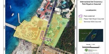 Niegan autorización ambiental a paso peatonal entre terminal de cruceros y Park Royal en Cozumel