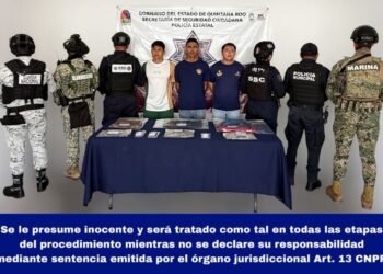 Detienen a tres con 150 dosis de marihuana en Cozumel