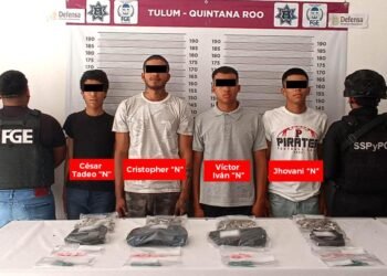 BLINDAJE TULUM: Detienen a cuatro hombres con presuntas drogas en Punta Piedra