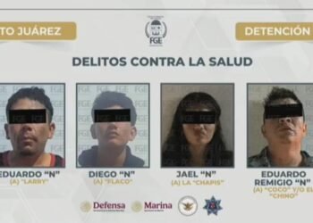 Detienen a cuatro presuntos narcomenudistas armados en Cancún