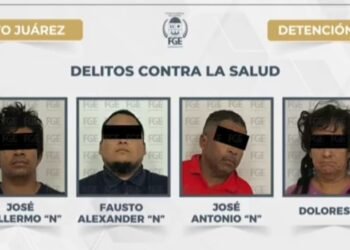 Detienen a cuatro por narcomenudeo y homicidio de una mujer en la R-247