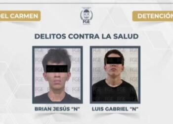 Detienen a dos presuntos integrantes de pandilla con droga en Playa del Carmen
