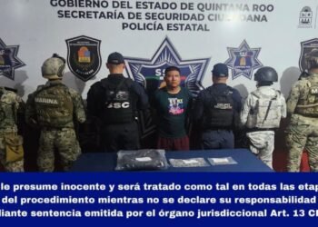 Aseguran droga y detienen a presunto integrante de célula criminal en Playa Tortugas